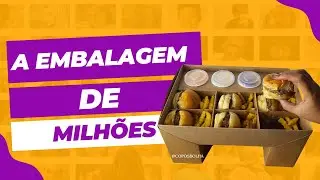 A embalagem criativa perfeita para o seu negócio, caixa bandeja. Ideal para delivery no Ifood.