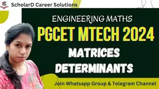 Linear Algebra - Engineering Maths | PGCET 2024 MTech Exam Preparation #pgcet2024 #pgcet #pgcetmtech
