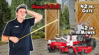 How to measure your Mowers Width? - Mower for Backyard Gate