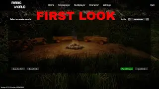 RISING WORLD | FIRST LOOK - A chill open world survival/crafting and mining game