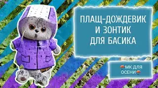 Плащ-дождевик и зонтик для Басика/МОЙ ДЕНЬ РОЖДЕНИЯ?