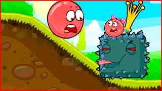 Сражается против зомби - Красный шарик . Новый мод игра  про Red ball 4.