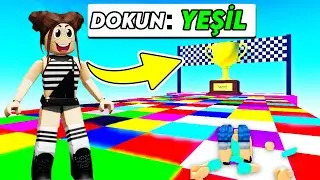 DOĞRU RENKTEKİ OBBY'Yİ EN HIZLI BİTİR!!Roblox Color Race