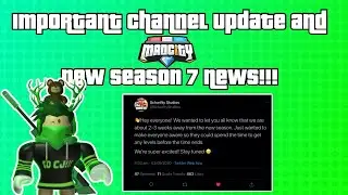 ⚠️ IMPORTANT CHANNEL UPDATE AND MAD CITY SEASON 7️⃣ NEWS!!!