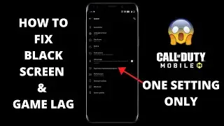 *FIXED - Cod Mobile Black Screen Bug | Call of duty Game Lag Fix | Mango Nation