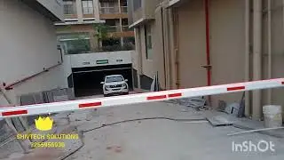 Installation of boom barrier in Burj Mastana Gandhinagar