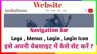 How to create Navigation Bar using html and css in Sublime text code editor