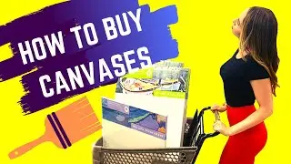 BUYING CANVASES: Art Supplies Shopping at Micheals!
