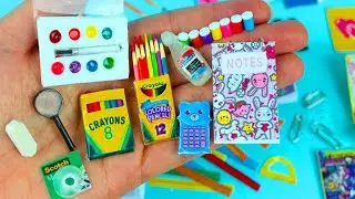 15 DIY Miniature School Supplies for you Barbie Dollhouse