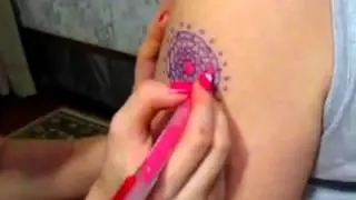 Indian mandala   tattoo sketch