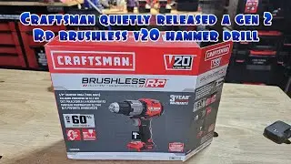 Craftsman has a new V20 gen 2 rp brushless hammer drill and has the power to back it up!