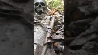 Раскопали пулемётную ячейку