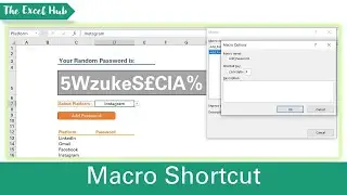 Assign Shortcut To A VBA Macro In Excel - The Excel Hub