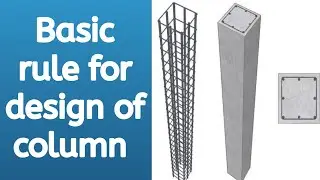 Basic rule for design of column