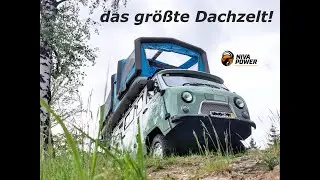 Gentletent Skyloft / das größte Dachzelt der Welt / Aufbau
