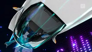 『初音ミク 8K 60 FPS』 トリノコシティ  Urbandonment【PDA-f Off Vocal Ver.】