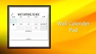 Most Wanted Wall Calender Pad You Can Have It