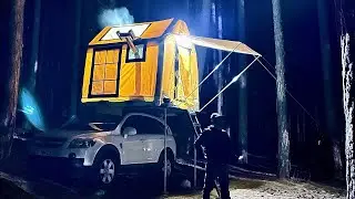 YAĞMURLU ORMAN VE SOBALI ŞİŞME ÇADIR - Cemal Açar