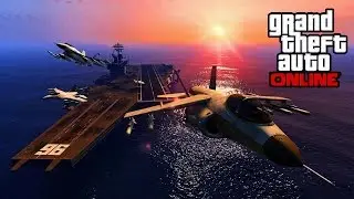 Развлекаемся с самолётом Hydra в GTA V.