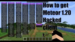 How to get Meteor 1.20 hacked client for minecraft