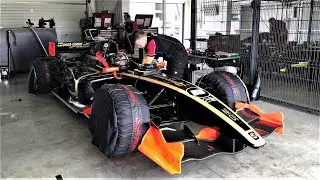 Dallara GP2/08 Mecachrome 4.0L V8 start ups, pure sound & fly bys