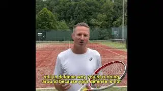 Tactical Mistake In Tennis When Defending 