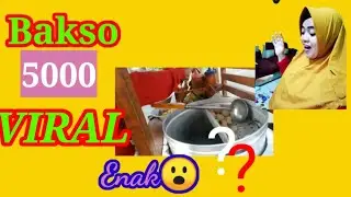 kuliner makan bakso kampung VIRAL  5000an