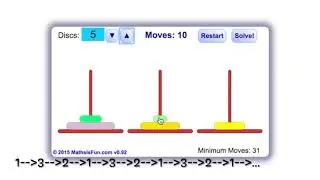 Interesting Maths: Patterns of Solving Tower of Hanoi