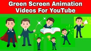 FREE GREEN SCREEN ANİMATİON Videos _ 2d cartoon green screen background video