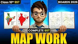 Complete Map Work class10 Sst in One Shot🔥 / social science class10 map work / Boards 2026 