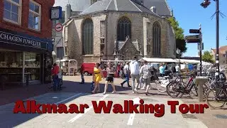 Walking in Alkmaar, The Netherlands [4K] | Alkmaar Centrum Afternoon Walk [4K]