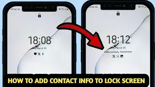 How To Add Your Contact Information to lock Screen In Samsung Device 2024