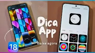 dicas de apps transforme seu celular igual iOS 18 | widgets - wallpapers