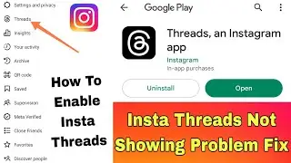 instagram threads not showing problem | how to enable instagram threads | instagram threads problem