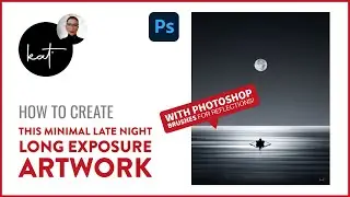 How to create this Minimal Late Night Long Exposure Artwork WITHOUT ANY PHOTO!