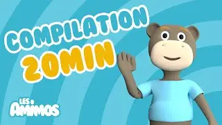 [LES AMIMOS] Tourne tourne petit moulin - 20 Minutes Compilation Comptines pour bébé