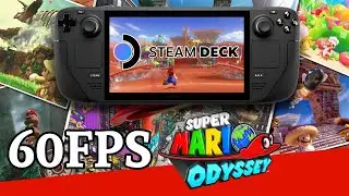 Steam Deck - Super Mario Odyssey Gameplay | Yuzu Settings 60FPS