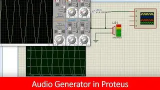 How to use  audio generator in Proteus tutorial