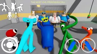 ALL RAINBOW FRIENDS SPEED RUN SCARY OBBY: BARRY'S PRISON RUN 