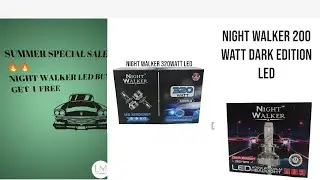 night Walker led buy 1 get 1 free offer till 10th jun 2024 | best led bulb for all cars|night Walker