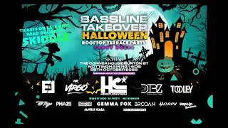 BASSLINE TAKEOVER  FRIDAY 28TH OCT HALLOWEEN FANCY DRESS ROOFTOP TERRACE PARTY @ SKY BAR NOTTINGHAM