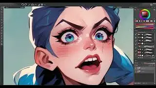 Jinx Painting with commentary using Ai