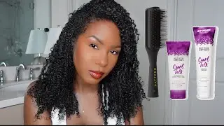Trying Brush Styling /w Pattern Brush + Curl Talk Products First Impression
