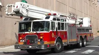 Fire Trucks Responding Compilation #32 - Towers, Snorkels & Platforms Part 1