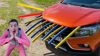 Multicolored PIPES got Under the HOOD of Mr. Nick's Chevrolet CAMARO VS Broken Camaro | Fun Race 13+