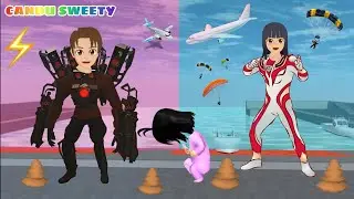 Yuta Jadi Titan Speakerman Mio Jadi Ultraman Baby Celine E'ek Sembarangan Full Movie | Sakura School