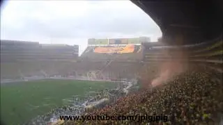 Bandera gigante en la general sur del Monumental