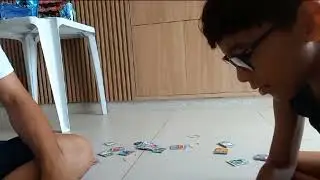Jogando bafão com o meu pai