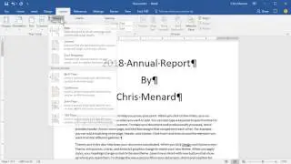 MS Word center your cover page the correct way by Chris Menard