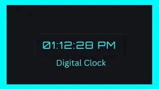 Create Digital Clock with Html-CSS-JavaScript | JavaScript Live Project